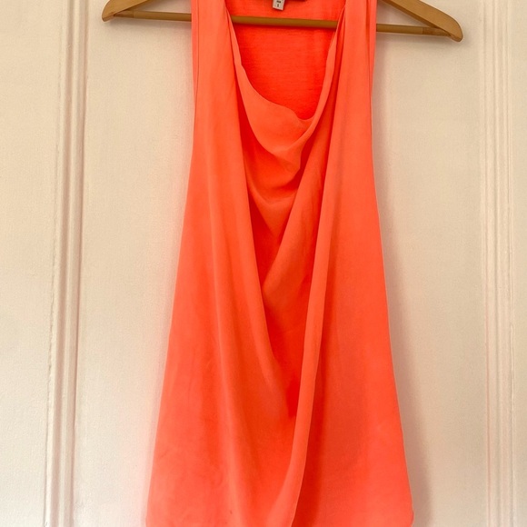 Fifteen Twenty Orange Silk Draped Blouse - Picture 3 of 5